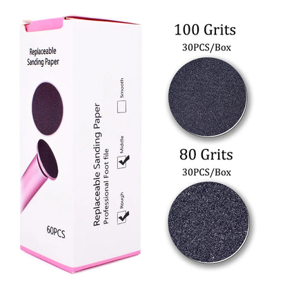 60 stk. slipeskiver Inovarec™ til elektrisk fothornfjerner